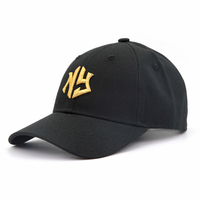 Casquette NY de Haute Qualité Unisexe Casquette de Baseball avec Logo Lettre Personnalisé Broderie 3D Casquette Sport Extérieur à 6 Panneaux pour Femme Chapeau de Luxe