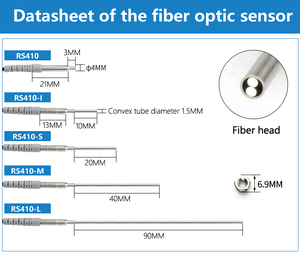 חיישן אופטי jimou m4 3-90 מ "מ דיפוזיה השתקפות מרפק סיב אופטי חיישן - Product Image 3