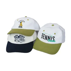 Yetişkin toptan düz nakış yüksek kaliteli beyzbol kapaklar için özel logo yapılandırılmamış baba kapaklar ile kenevir şapkalar baba şapkası