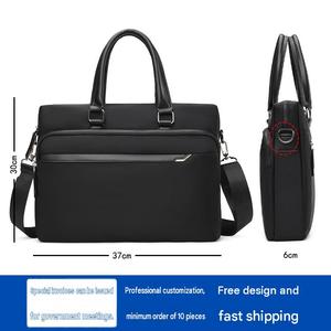 Sac à main pour homme d'affaires, sac à bandoulière, sac de bureau personnalisé, sac fourre-tout en cuir véritable, imperméable, avec logo, sac pour ordinateur portable. - Product Image 5