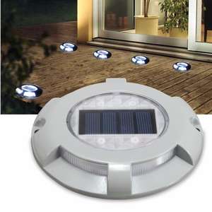 방수 원형 알루미늄 합금 4 LED 태양 갑판 빛 야외 통로 지상 야외 매장 빛 안전 램프 - Product Image 2
