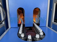 Máquina de soplado semiautomática de 4 cavidades, soplador de botellas de plástico, moldeado por soplado, ahorro de energía, 500 ml a 2 Lite precio