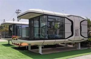 Nuovo <span class=keywords><strong>Design</strong></span> Apple Cabin Smart <span class=keywords><strong>Space</strong></span> Capsule: Serra Prefabbricata Ecologica e Container per Hotel, Campeggi e Agriturismi - Product Image 6