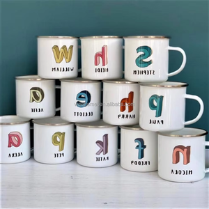 Tazas de Esmalte de Color de Grado Alimenticio, Tazas de Café y Té, Color y Logotipo Personalizados, Aptas para Lavavajillas, para Acampar al Aire Libre, Senderismo y Excursionismo - Product Image 2