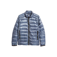Veste matelassée pour homme, hiver, à capuche, respirante, style décontracté chic, fermeture éclair, 100% polyester, avec logo personnalisé