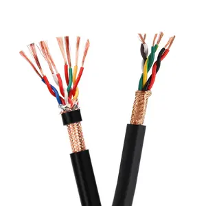 UL2569 2/3/4 Core 26 AWG kabel listrik tembaga berpelindung terisolasi PVC Votalge tinggi untuk kabel data komputer