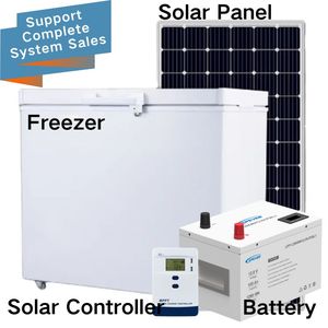 GCSOAR White 208L 68W Solar & <b>12V</b>/24V Manual Defrost Deep/Chest <b>Freezer</b> for Home Shop Use - Product Image 5
