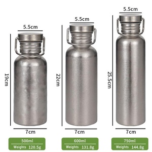 Botella Deportiva Ligera y Portátil de Acero Inoxidable con Aislamiento al Vacío, Tapa con Asa, a Prueba de Fugas, Mantiene la Temperatura por 6 Horas, Ideal para Ciclismo, Camping y Viajes - Product Image 1