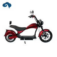 Skuter Listrik Chopper 75 km/jam Terlaris 2025 dengan Jok Citycoco EU Drop Shipping untuk Dewasa