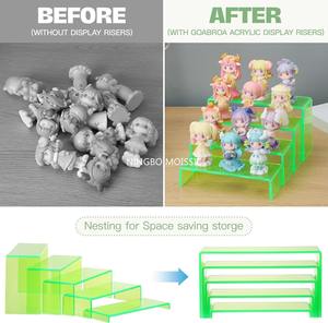 Sliding <b>Acrylic</b> Transparent Green Perfume Stand Organizer Rectangular Display Risers <b>Shelves</b> Figures Cupcake - Product Image 3
