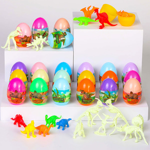 Xin Qi Fun Dinosaurio de Plástico Laminado con Diseño de Huevo de Pascua y Logotipo Personalizado para Máquina Gashapon y Caja Sorpresa - Product Image 1