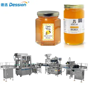 Machine de remplissage de bouteilles de sirop de miel, grande vitesse 100ml 500ml, Machine d'emballage de bouteilles de miel