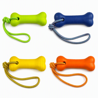 Jouet à mâcher pour chien en forme d'os, classique, mignon et tendance, en mousse EVA écologique, durable, pour usage quotidien, anti-ennui, avec corde colorée