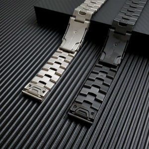 Bracelet en alliage de titane de luxe Upro pour Garmin Fenix 7 7X 6X Pro 5X Plus 22 mm 26 mm, bracelet de montre à fixation rapide Y-Bead - Product Image 3