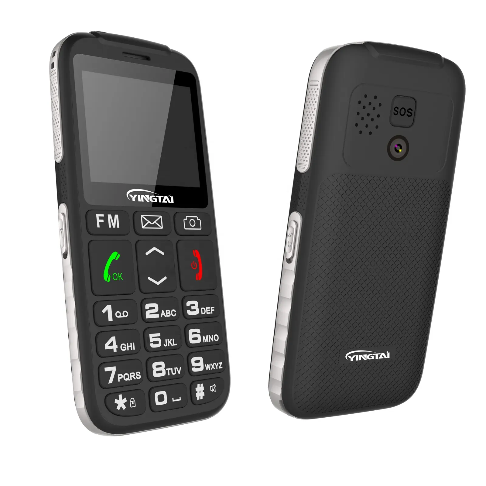 Teléfono móvil GSM con teclado de 2,2 pulgadas, dispositivo con botón grande para personas mayores, con BT, radio FM, cámara, novedad