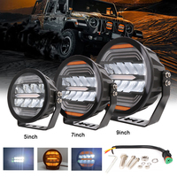 5 pouces haute puissance circulaire LED travail lumière DC 10-30V 6000-6500K voiture en cours d'exécution Led antibrouillard pour Jeep camion ATV 4*4