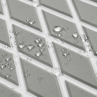 Tapis de sol marin antidérapant auto-adhésif en mousse EVA gris clair sur blanc à texture diamantée pour bateaux KT GuoMei