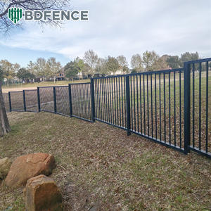 Barandilla Industrial de acero de zinc de 6 pies, Panel de valla de acero, parque de jardín doméstico, puerta decorativa de Metal de hierro, enrejado y cercado para el hogar - Product Image 2