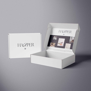 Tùy chỉnh các tông sóng Giấy gấp gửi thư bao bì Tear Strip in tự niêm phong bưu phẩm vận chuyển Hộp quà tặng với logo - Product Image 3