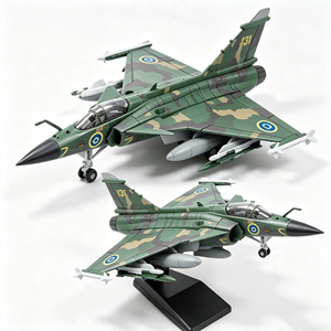 Bloques de Construcción MOC de Avión de Combate Multirrole JAS-39 a Escala 1/72, Modelo de Avión de Combate Sueco para Armar, para Aficionados - Product Image 1