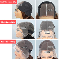 Pelucas al por mayor sin pegamento, con encaje frontal 5x5 HD transparente, rizadas profundas, de cabello humano virgen brasileño