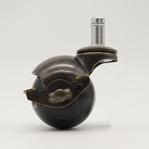 2 Inch Swivel pp Universal Office Chair Castors Supplier Ring Stem Furniture Castor 50mm Rubber Ball Caster Wheel for Sofa - Product Image 5