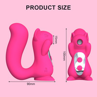 Tiefenmassage-Vibrator in Eichhörnchenform, Zungensaugvibrator, Nippelsauger-Massagegerät