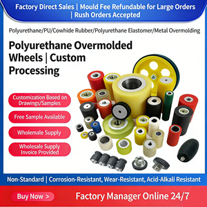 नए पॉलीयूरेथेन व्हील भारी शुल्क कैस्टर यांत्रिक हैंडकार्ट सार्वभौमिक पहियों को होटल 1000 किलोग्राम भार क्षमता-सार्वभौमिक स्टार - Product Image 6