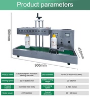 Meilleur Prix – Scelleuse Semi-automatique Électrique à Induction pour Bouteilles et Boîtes de 30-120 mm, Machine de Scellage Continue pour Couvercles en Feuille d'Aluminium – Vente en Gros