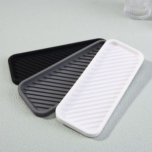 Multi-Purpose Silicone Storage Tray for Kitchen Bathroom Countertop Organizer Jewelry & Cosmetic <b>Drying</b> Pad - Product Image 5