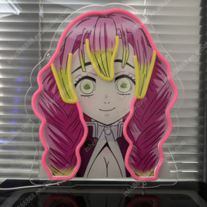 Anime <span class=keywords><strong>Demon</strong></span> LED <span class=keywords><strong>Neon</strong></span> Lights Sexy Girl Lámpara acrílica con impresión UV Decoración para el hogar Letrero electrónico Personaliza tus propias imágenes - Product Image 2