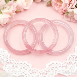Wholesale Natural Healing Crystal Bracelets High-quality Rose Quartz Crystal <b>Bangle</b> for Women's Jewelry - Product Image 5