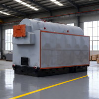 Caldera Industrial de Alta Presión de 15T con Cadena Horizontal, para Biomasa, Pellets de Madera, Cáscara de Arroz, Control Automático por PLC