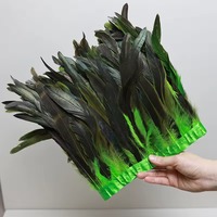 Plumes de coq teintées de 25-30 cm pour artisanat, bricolage, costumes, chapeaux, accessoires de mode, décorations de fête, carnaval, mariage