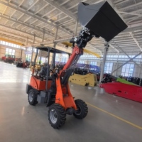 CE-zertifizierter Chinesischer Mini-Elektro-Radlader mit Motor & Pumpe, 800kg Nennlast, 3410mm Hubhöhe, Geländegängiger Gabelstapler