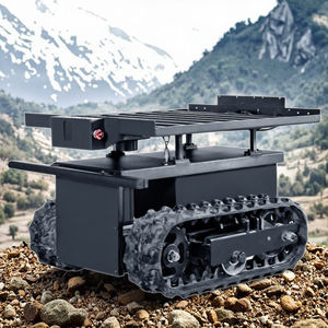 Fabricante de alta tecnología Robot al aire libre Mini plataforma de chasis con orugas Línea automática Siguiendo el carro del robot para la entrega de marketing - Product Image 1