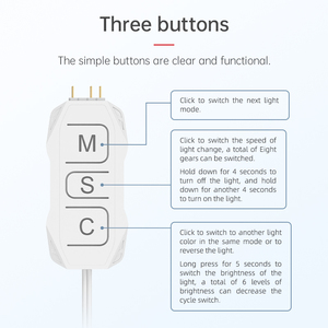<span class=keywords><strong>Coolmoon</strong></span> SK1ตัวควบคุม arBB เคสพัดลม DIY 5V 3pin รีโมทคอนโทรลไร้สายสำหรับฮับซิงค์ไฟ <span class=keywords><strong>RGB</strong></span> - Product Image 4