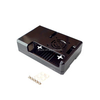 Adecuado para Raspberry Pi 3B + carcasa ABS carcasa GPIO diseño de apertura reservada puede usar carcasa de ventilador de refrigeración
