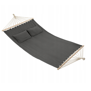 Hamaca de árbol doble colgante de algodón y poliéster de lona para patio exterior Extragrande - Product Image 4