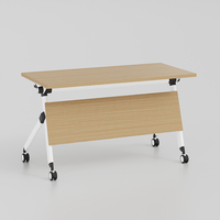 Table d'étude pliable et extensible de style moderne la plus vendue / Table avec roulettes pour réunions / Table de formation