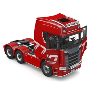รถบรรทุก RC รุ่น SJY-K5802 แบบ 6x6 ตัวถังโลหะ พร้อมระบบเสียงและไฟ 2 สปีด ขนาด 1/14  ประตูเปิดได้ ของเล่นโมเดลระดับผู้เชี่ยวชาญ 4 ช่องสัญญาณ ระยะควบคุม 50 เมตร - Product Image 4