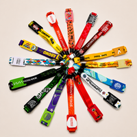 Bracelets NFC en tissu tissé écologiques OEM ODM avec logo personnalisé pour salons professionnels, expositions, carnavals, festivals de musique