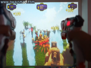 Trẻ em Người lớn tương tác chiếu tường trò chơi vui chơi giải trí công viên Trò chơi bắn súng Laser chụp Pistol Đồ chơi súng IR chụp đồ chơi - Product Image 3