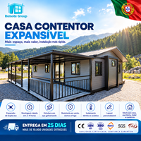 Vente directe d'usine, maison préfabriquée de haute qualité sur mesure, 2 chambres, maison modulaire mobile extensible