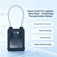 Cadenas électronique à câble en acier avec alarme à distance et anti-effraction pour la sécurité des marchandises et des biens de valeur en logistique