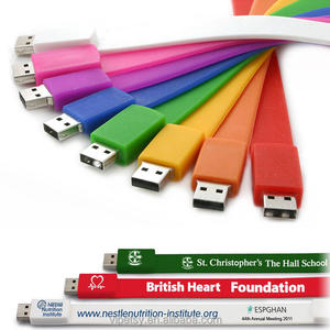 Bán buôn sáng tạo mát Silicone sinh viên dây đeo cổ tay với USB 2.0 giao diện sàng lọc Logo món quà mát mẻ cho trường giá thầu - Product Image 5