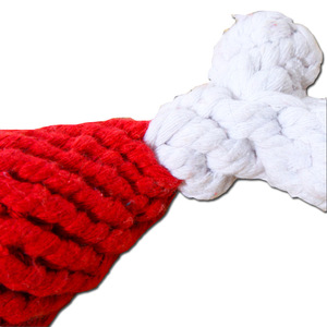 Jouet à mâcher pour chien en corde de coton tressée à la main, 11 cm, pour nettoyer les dents, jouet moyen pour animaux de compagnie, pour Teddy Bichon Frise - Product Image 5