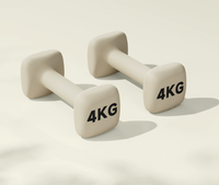 Haltères carrés pour la remise en forme à domicile, 1 kg, 2 kg, 3 kg, en fonte, anti-roulement, prise en main facile, équipement de fitness pour l'exercice en intérieur et en extérieur