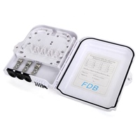 Boîtier de distribution de fibre optique 8 cœurs SC avec logo personnalisé, monté sur mur ou poteau, boîtier terminal PLC, FTTH extérieur