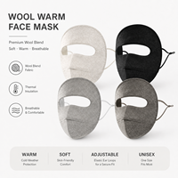 Masque facial unisexe doublé de soie, style coréen, pour l'hiver, course à pied, cyclisme, randonnée, coupe-vent, respirant, vente en gros, logo personnalisé